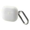 ELECOM(エレコム) AirPods 4 ケース 用 シリコン カバー ( ワイヤレス / MagSafe 充電対応 ) 衝撃吸収 落下防止 カラビナ付 ク...
