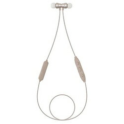 クオリティトラストジャパン ブルートゥースイヤホン カナル型 PLAYFUL ベージュ QB-081CBG ［ネックバンド /Bluetooth対応］ QB081CBG