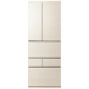 TOSHIBA(東芝) 冷蔵庫 VEGETA(ベジータ)FZシリーズ グレインアイボリー GR-Y550FZ-UC [幅68.5cm /551L /6ドア /観...