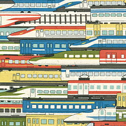 清原 トレイン大集合 カットクロス お気に入りシリーズ BCMOWF151-1 BCMOWF151-1