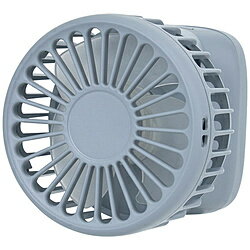 ライフオンプロダクツ カラビナリール付手のひらファン スモーキーブルー LCAF025-SB LCAF025SB