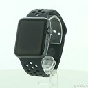 【中古】Apple(アップル) Apple Watch Series 2 Nike+ 42mm スペースグレイアルミニウムケース アンスラサイト/ブラックNik...