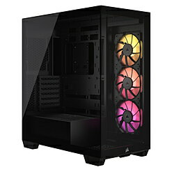 CORSAIR(コルセア) PCケース [ATX /Micro ATX /Extended ATX /Mini-ITX] iCUE LINK 3500X RGB Tempered Glass ブラック CC-9011280-WW CC9011280WW