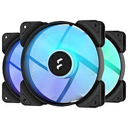 FRACTAL DESIGN(フラクタルデザイン) ケースファンx3 Aspect 14 RGB PWM Black Frame 3-Pack ブラック FD-F-AS1-1407 [140mm /1700RPM] FDFAS11407