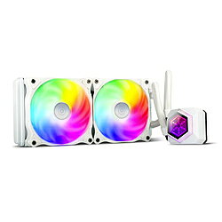 Silver Stone 水冷CPUクーラー PF240W-ARGB ホワイト SST-PF240W-ARGB-V2 120mmファンx2 [LGA115x/1200/1700/2011/2066・AM2/AM3/AM4/AM5/FM1/FM2] [振込不可] [代引不可]