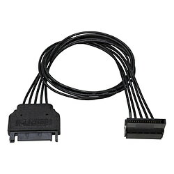 アイネックス シリアルATA用電源延長ケーブル 下L型コネクタ 30cm ブラック SA-047SALA SA047SALA