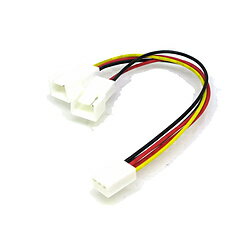 変換名人JAPAN FAN用電源（3ピン） 2分岐ケーブル 15cm PD3185 PD3185 【864】