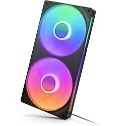 NZXT ケースファンx2 [120mm /2400RPM] F Series RGB CORE Fans240 (2024) ブラック RF-U24HF-B1 RFU24..