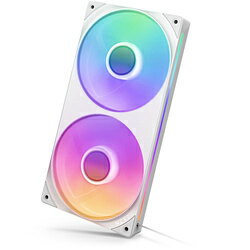 NZXT ケースファンx2 [120mm /2400RPM] F Series RGB CORE Fans240 (2024) ホワイト RF-U24HF-W1 RFU24..