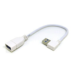 USB3.0ケーブル A左L型（オス）-A（メス）20cmケーブル長0.2m形状USB-A → USB-A規格USB3.0仕様1［端子］USB 3.0 A(メス) - USB 3.0 A(左L型 オス)［規格］USB 3.0［ケーブル長］約20cmUSB3.0ケーブル A左L型（オス）-A（メス）20cm