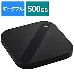 ELECOM(エレコム) ESD-ESH0500GBK 外付けSSD USB-A接続 タブレットPC / スマホ向け(USB-Aケーブル別途)(Android/iPadOS/iOS/Mac/Windows11対応) ［500GB /ポータブル型］ ESDESH0500GBK 【852】 [振込不可]