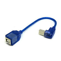 USBケーブル B 上L型（オス）-B（メス） 20cmケーブル長0.2m形状USB-B → USB-B仕様1［端子］USB B(メス) - USB B(上L型 オス)［ケーブル長］約20cmUSBケーブル B 上L型（オス）-B（メス） 20cm