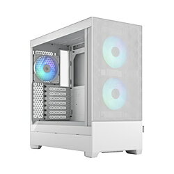 FRACTAL DESIGN(フラクタルデザイン) PCケース [ATX /Micro ATX /Mini-ITX] Pop Air RGB White TG Clear Tint ホワイト FD-C-POR1A-01 FDCPOR1A01