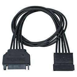 アイネックス シリアルATA用電源延長ケーブル 30cm ブラック SA-047SAB-BK SA047SABBK