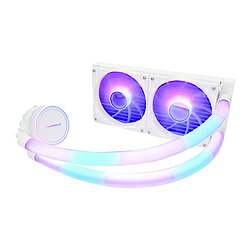 Owltech(オウルテック) 水冷CPUクーラー OWL-LCS240ARGB-WH ホワイト 120mmファンx2 [LGA1366/115x/1200/1700/2011・AM4/AM5] OWLLCS240ARGBWH