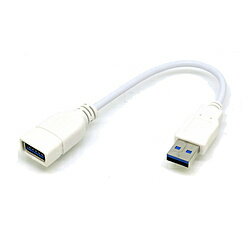 変換名人JAPAN USB-A延長ケーブル [USB-A オス→メス USB-A /0.2m /USB3.0] ホワイト CA2768 CA2768