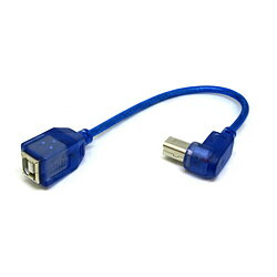 USBケーブル B下L型（オス）-B（メス） 20cmケーブル長0.2m形状USB-B → USB-B仕様1［端子］USB B(メス) - USB B(下L型 オス)［ケーブル長］約20cmUSBケーブル B下L型（オス）-B（メス） 20cm