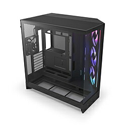 NZXT PCケース [ATX /Micro ATX /Extended ATX /Mini-ITX] H9 FLOW RGB(2025) ブラック CM-H92FB-R1 CMH92FBR1