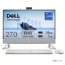 DELL(デル) AD69-FNC デスクトップパソコン パールホワイト ［27型 /Windows11 Home /intel Core i7 /メモリ：16GB /SSD：1TB /2025年夏モデル］ AD69FNC