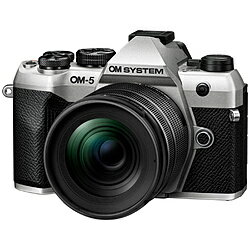 OMSYSTEM OM-5 Mark II 12-45mm F4.0 PRO レンズキット ミラーレス一眼カメラ シルバー ［ズームレンズ］ OM5MarkII12-45mmSLV
