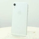 【中古】Apple(アップル) セール対象品 iPhoneXR 64GB ホワイト MT032J/A SIMフリー【291-ud】
