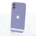 【中古】Apple(アップル) セール対象品 iPhone12 64GB パープル MJNH3J/A SIMフリー【291-ud】