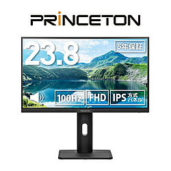 PRINCETON(プリンストン) USB-C接続 PCモニター ブラック PTF-H241WS-BK ［23.8型 /フルHD(1920×1080) /ワイド /100Hz］