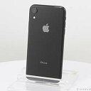 【中古】Apple(アップル) セール対象品 iPhoneXR 64GB ブラック MT002J/A SIMフリー【291-ud】