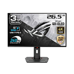 ASUS(エイスース) XG27UCDMG USB-C接続 ゲーミングモニター ROG Strix OLED ［26.5型 /有機EL 4K(3840×2160） /ワイド /240Hz］ XG27UCDMG