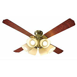 Interior Fans - 東京メタル シーリングファン 6灯4枚羽根 LED60W相当(電球色)附属 QJ46AB6RCLE62 ［リモコン付き /10畳］ QJ46AB6RCLE62