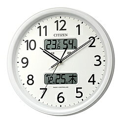 シチズン 掛け時計 電波時計 温湿度計付き 白 8FYA06-003 ...(3)