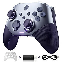 EASYSMX ゲームパッド [無線：Bluetooth・USB-C / 有線：USB-A] X10(Switch対応) ライドパープル X10