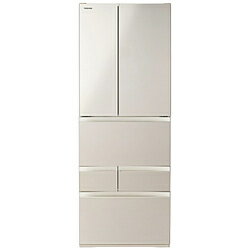 TOSHIBA(東芝) 冷蔵庫 VEGETA（ベジータ）FKシリーズ サテンゴールド GR-Y550FK-EC ［幅68.5cm /551L /6ドア /観音開きタイプ /2025年］【基本設置料金セット】 GRY550FKEC 【お届け日時指定不可】