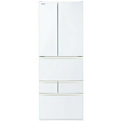 TOSHIBA(東芝) 冷蔵庫 VEGETA（ベジータ）FKシリーズ グランホワイト GR-Y550FK-EW ［幅68.5cm /551L /6ドア /観音開きタイプ /2025年］【基本設置料金セット】 GRY550FKEW 【お届け日時指定不可】