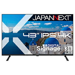 JAPANNEXT PCモニター 3年保証 JN-IPS43U-M-H3 ［43型 /4K(3840×2160） /ワイド /60Hz］ JNIPS43UMH3