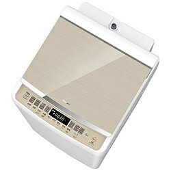 【中古】Hisense(ハイセンス) 〔展示品〕 全自動洗濯機 本体：ホワイト、トップ：シャンパンゴールド HW-DG100XH ［洗濯10.0kg ／簡易乾燥(送風機能) ／上開き］【291-ud】