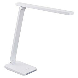 オーム電機 LEDデスクライト 4段階調光 3段階調色 520lm ホワイト ODS-LDR618K-W ［LED /昼光色～電球..