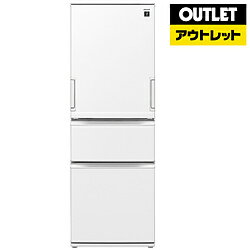 SHARP(シャープ) 冷蔵庫 シルキーマットホワイト SJ-PW37P-W [幅60cm /374L /3ドア /左右開きタイプ /2024年]【生産完了品】【基本設置料金セット】 *SJPW37PW 【お届け日時指定不可】 [振込不可]