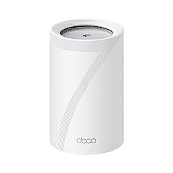 14Gbps×Wi-Fi 7で、すべてが高速につながるホームネットワークへ。「BE14000 トライバンドメッシュWi-Fi 7ユニット(1パック)」■8ストリーム対応トライバンドWi-Fi最大14Gbps（6GHz：8647Mbps ＋ 5GHz：4324Mbps ＋ 2.4GHz：688Mbps）の超高速Wi-Fiを提供します。■最大10Gbpsの有線接続10Gbps WAN/LANポート×1 + 2.5Gbps WAN/LANポート×1 + 1Gbps WAN/LANポート×1を搭載しており、高い柔軟性とスループットを実現できます。■Wi-Fi＆有線バックホール各Decoユニットの接続はWi-FiとLANケーブルのどちらでも可能で、ネットワーク全体の処理速度とレイテンシーを改善します。■MLO（Multi-Link Operation）機能複数帯域の電波を同時に利用し、通信効率・安定性の高いデータリンクを確立します。■320MHz通信旧規格の2倍に相当するチャンネル幅により、通信速度が大幅にアップしました。■6GHzバンドをフル活用ネットワークの混雑による通信速度の低下を抑制し、快適なWi-Fi接続を維持します。■TP-Link HomeShieldネットワーク保護・保護者による制限・IoTデバイスのセキュリティ強化等の機能を利用できます。■互換性もばっちり全Wi-Fi世代のデバイスと後方互換性を持ち、主要なIPoE IPv6サービスに対応しています。本体サイズ(幅×高さ×奥行)mm107.5x176x107.5mm本体重量770g接続台数200台利用間取り目安～4LDK/3階建無線規格Wi-Fi 7(be)ax/ac/n/a/g/b無線規格名称Wi-Fi 7(be)周波数2.4/5GHz/6GHz無線通信速度BE140006GHz：8647Mbps（802.11be）5GHz：4324Mbps（802.11be）2.4GHz：688Mbps（802.11ax）アンテナ数(ストリーム数)4+4+4メッシュWifiメッシュWifi対応外付けドライブ用USB対応USB 3.0ポート×1　FTPサーバー　メディアサーバー　SambaサーバーLANポート数3ポートLANポート規格10Gbps WAN/LANポート×12.5Gbps WAN/LANポート×11Gbps WAN/LANポート×1※各Decoユニット（WAN/LAN自動判別）IPv6IPv6対応ビームフォーミング機能ビームフォーミング機能ありMU-MIMOMU-MIMOありワンタッチ接続機能ワンタッチ接続機能ありセキュリティ規格WPA3対応OS［管理］Decoアプリ※Android版のDecoアプリver 3.0以降はAndroid 5.0以降にのみ対応しています。付属品［製品構成］Deco BE68ユニット×1RJ45 LANケーブル×1電源アダプター×1Quick Installation Guide（かんたん設定ガイド）仕様1≪セキュリティ≫［ネットワークセキュリティ］　SPIファイアウォール　アクセスコントロール　・HomeShieldセキュリティ　-リアルタイムIoT保護　-悪意のあるサイトのブロック　-侵入防止システム　-DDoS攻撃の防止　-ホームネットワークスキャナー仕様2［ゲストネットワーク］　・6GHzゲストネットワーク×1　・5GHzゲストネットワーク×1　・2.4GHzゲストネットワーク×1　有効スケジュール　帯域幅コントロール仕様3［VPNサーバー］　・OpenVPNサーバー　・PPTP VPNサーバー　・L2TP/IPSec VPNサーバー　・WireGuard VPNサーバー［VPNクライアント］　・OpenVPNクライアント　・PPTP VPNクライアント　・L2TP/IPSec VPNクライアント　・WireGuard VPNクライアント［Wi-Fi暗号化］　WPA-Personal　WPA2-Personal　WPA3-Personal14Gbps×Wi-Fi 7で、すべてが高速につながるホームネットワークへ。「BE14000 トライバンドメッシュWi-Fi 7ユニット(1パック)」