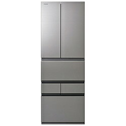 TOSHIBA(東芝) 冷蔵庫 VEGETA（ベジータ）FZシリーズ アッシュグレージュ GR-A460FZ(ZH) ［幅65cm /461L /6ドア /観音開きタイプ］【基本設置料金セット】 GRA460FZZH 【お届け日時指定不可】