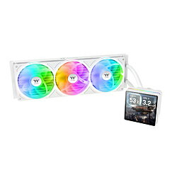 Thermaltake 水冷CPUクーラー 120mmファンx3 [LGA2066/2011-3/2011/1851/1700/1366/1200/1156/1155/1151/1150・AM5/AM4] TH360 V3 Ultra ARGB Sync Snow ホワイト CL-W476-PL12SW-A CLW476PL12SWA