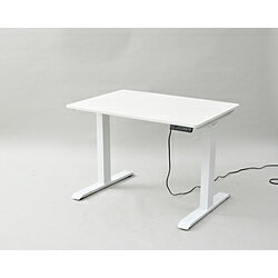 ヤマゼン 電動昇降デスク [W1000xD700xH710～1170mm] スタンダード マットホワイトx天板：ホワイト ELD-FS(MWH)/T1000(WH) ELD-FS/T1000