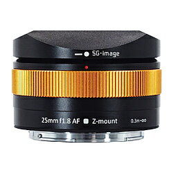 SG-image SG-image AF 25mm F1.8 ニコンZマウント APS-C オレンジ ［ニコンZ /単焦点レンズ］ SGAF25mmF1.8ZCO [代引不可]