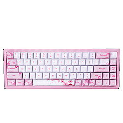 EVERGLIDE ゲーミングキーボード(ラピッドトリガー対応) AE68 Pro アルミケース(英語配列) Sakura EV-AE68A-WH-SAKURA ［有線］ EV-AE68A-WH-SAKURA