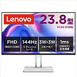 Lenovo(レノボジャパン) PCモニター L24-4C クラウドグレー 67DDKAC6JP ［23.8型 /フルHD(1920×1080) /ワイド /144Hz］