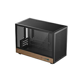 DEEPCOOL PCケース [Micro ATX /Mini-ITX] CH260 WOOD ブラック R-CH260-BKNWM0-G-1 RCH260BKNWM0G1