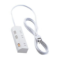 乐天商城 - ELECOM(エレコム) 電源タップ 延長コード 3m コンセント 3個口 ほこりシャッター 極性対応 絶縁キャップ 雷ガード 個別スイッチ スイングプラグ ホワイト T-IS01-2330WH TIS012330WH 【864】