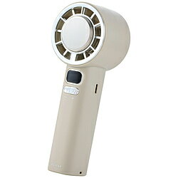 ELECOM(エレコム) ハンディファン 携帯扇風機 冷却プレート付き ペルチェ ナトリウムイオン電池 10段階風量 数字表示(残量・風量) USB ..