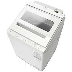 ●洗い始めに高濃度の洗剤液で、隠れ汚れまで浮かせて落とす｢[衣類長もち]高濃度洗浄｣高濃度の洗剤液を衣類にすばやく浸透させ、[押し洗い][たたき洗い][もみ洗い]と大流量の[ナイアガラシャワー]で洗浄することで、しつこい汚れもすっきり洗い上げます。[ビートウィングプラス(回転羽根)]が生み出すスピード浸透水流で、洗剤液の浸透を促進し、衣類8kgを約27分で洗濯します。また、高低差を抑えた[ビートスロープ]がやさしく衣類を入れ替え、布傷みを抑えます。さらに布傷みを抑えた洗い方により、非常に弱く洗う取扱絵表示の衣類も洗濯標準コースで一緒に洗えて、毎日のお洗濯をラクにできます。●洗濯槽の見えない部分の除菌、黒カビを抑える「洗濯槽自動おそうじ」すすぎのあとにきれいな水道水で上から洗い流すことで、洗濯槽の見えない部分の汚れや菌を洗い流して、槽を除菌、黒カビを抑えます。「洗濯槽自動おそうじ」を継続使用した場合、洗濯槽クリーナーを使う「槽洗浄コース」の回数を不使用時は1から2か月に1回のところ、3から4か月に1回に減らすことができます。（※）※使用水量・消費電力量・運転時間が増えます。●投入口が低く衣類が取り出しやすいデザイン●ガンコな汚れまですっきり洗い上げる「パワフルコース」●つけおきの手間を減らす「つけおきプラス」（※）※消費電力量・運転時間が増えます。●抗菌材を使用し、清潔さに配慮「［抗菌］糸くずフィルター」●黄ばみの除去に「［つけおき］高濃度洗浄」高濃度つけおき360分（※）※使用水量・消費電力量・運転時間が増えます。本体サイズ(幅×高さ×奥行)mm608×930×610mm本体重量約36kg洗濯容量洗濯8.0kg洗浄方式［衣類長もち］高濃度洗浄ドアタイプ上開きインバーター搭載有乾燥方式乾燥機能無洗剤・柔軟剤 自動投入(洗濯乾燥機)自動投入なし運転音［洗濯時］32dB運転音［脱水時］39dB運転時間［洗濯時］27分標準使用水量［洗濯～乾燥時］92Lタイマー予約あり設置可能防水パン内寸奥行き53cm以上自動槽洗浄機能自動槽洗浄機能あり温水洗浄機能無スマホ操作機能非対応消費電力［洗濯時］240W消費電力量［洗濯時］44Wh/回●｢［衣類長もち］高濃度洗浄」●槽の除菌・黒カビを抑える「洗濯槽自動おそうじ」●「投入口が低く衣類が取り出しやすいデザイン」