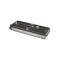 アルミ合金製。長さ110mmx幅50mm、重さ85g。ネジサイズ：1/4インチ。本体重量85gSH15用ビデオクイックシュープレート